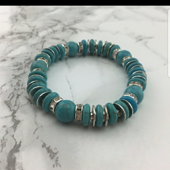 Turquoise Flat Bracelet - Picture 2 of 3